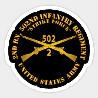 2nd Bn 502nd Infantry Regt - Strike Force - Infantry Br Sticker